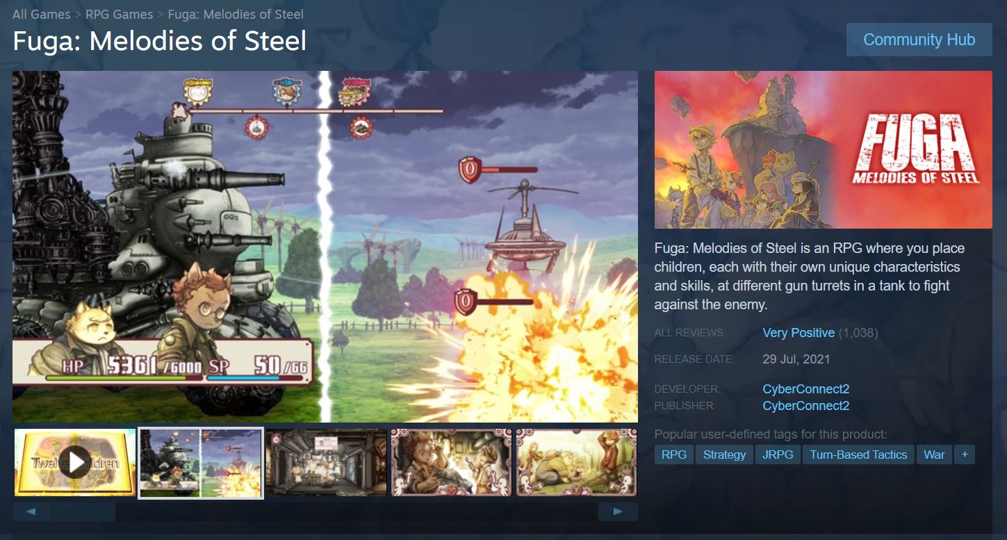 Fuga: Melodies of Steel 3 llega hoy a PC completando la trilogía de CyberConnect2